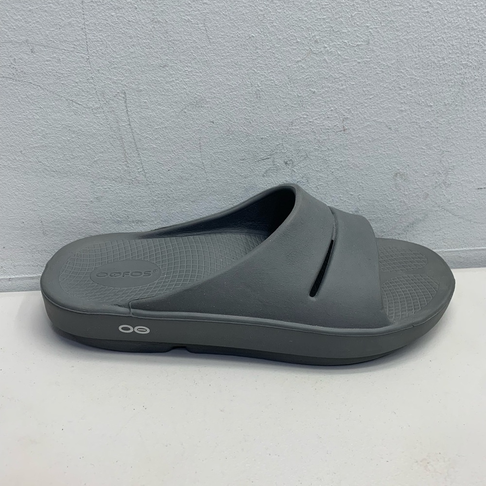 Oofos Ooahh Unisex Slides M8-W10 Gray Comfort Spo… - image 4
